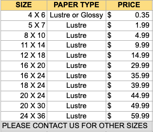 Photo Prints